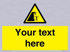 Custom Warning unstable cliff